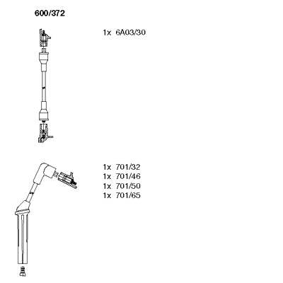 комплект запалителеи кабели BREMI               