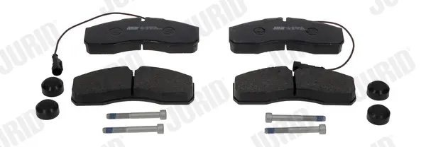 комплект спирачно феродо, дискови спирачки JURID               