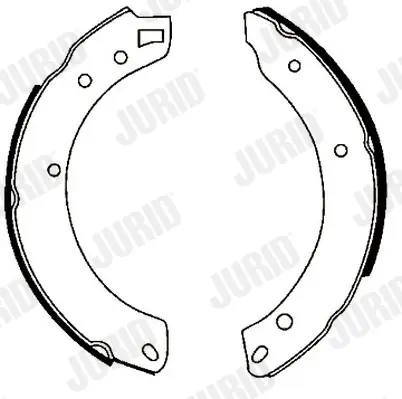 комплект спирачна челюст JURID               