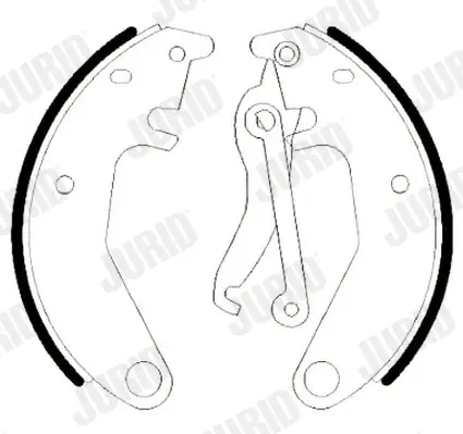комплект спирачна челюст JURID               