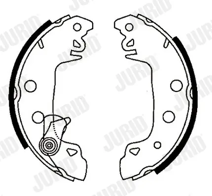 комплект спирачна челюст JURID               