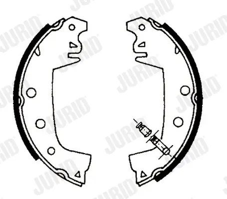 комплект спирачна челюст JURID               