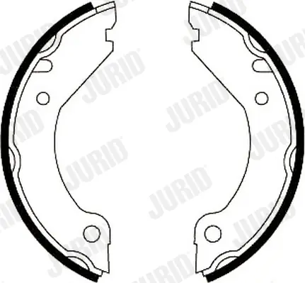 комплект спирачна челюст, ръчна спирачка JURID               
