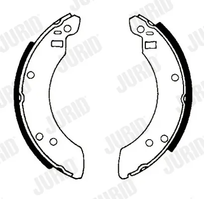 комплект спирачна челюст JURID               