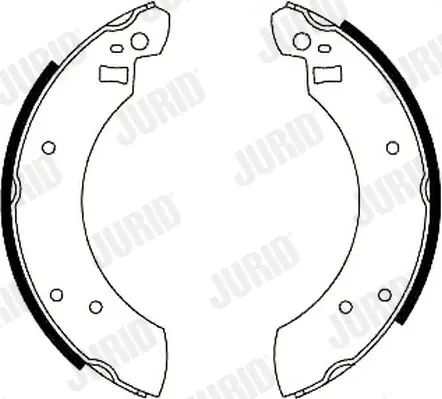 комплект спирачна челюст JURID               