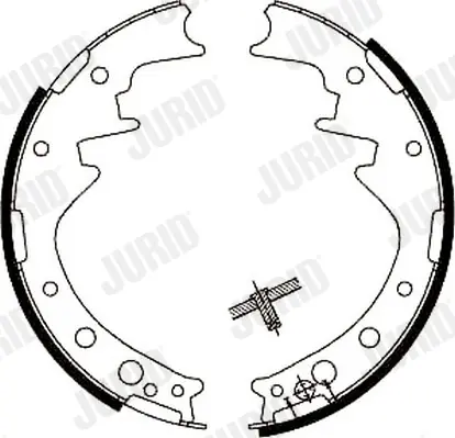комплект спирачна челюст JURID               