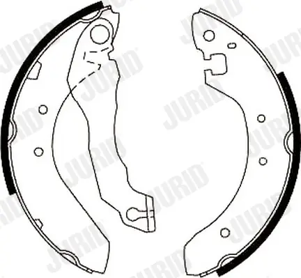 комплект спирачна челюст JURID               