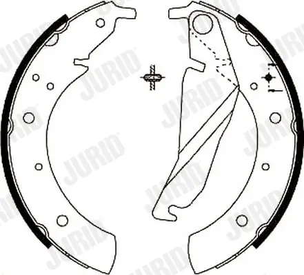 комплект спирачна челюст JURID               