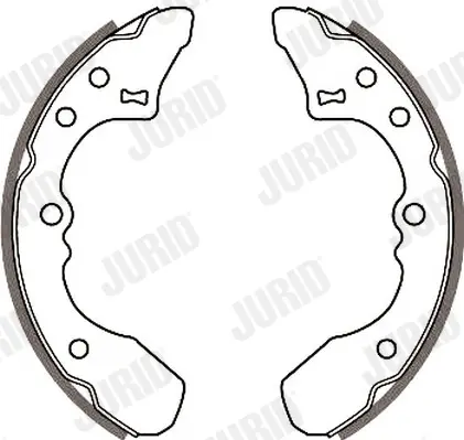 комплект спирачна челюст JURID               