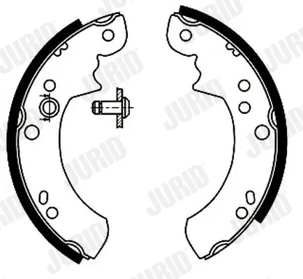 комплект спирачна челюст JURID               