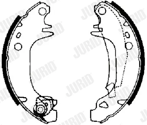 комплект спирачна челюст JURID               