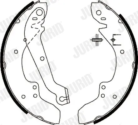 комплект спирачна челюст JURID               