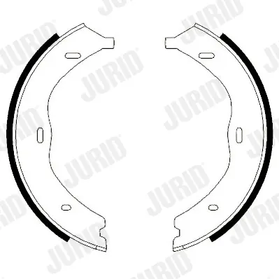 комплект спирачна челюст, ръчна спирачка JURID               