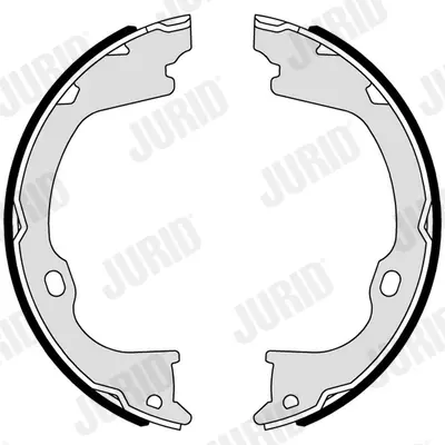 комплект спирачна челюст, ръчна спирачка JURID               
