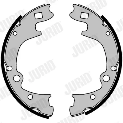 комплект спирачна челюст JURID               