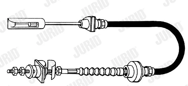 въжен механизъм, задействане на съединителя JURID               