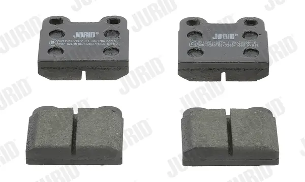 комплект спирачно феродо, дискови спирачки JURID               