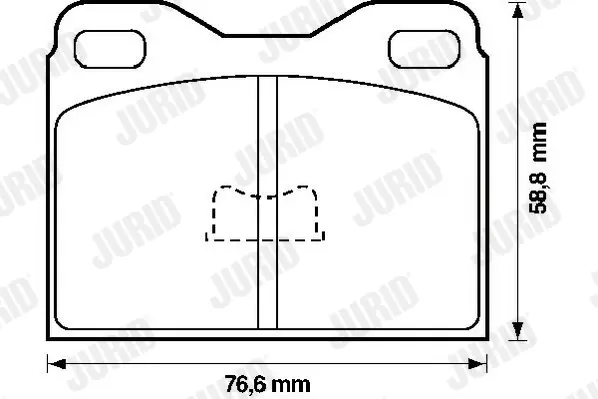 комплект спирачно феродо, дискови спирачки JURID               