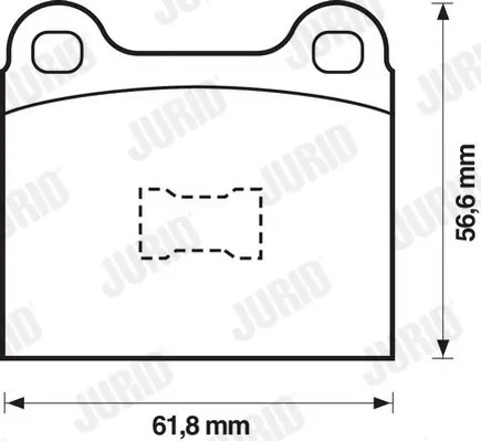 комплект спирачно феродо, дискови спирачки JURID               