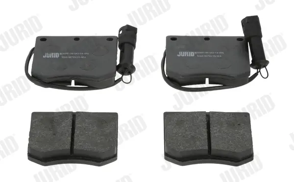 комплект спирачно феродо, дискови спирачки JURID               
