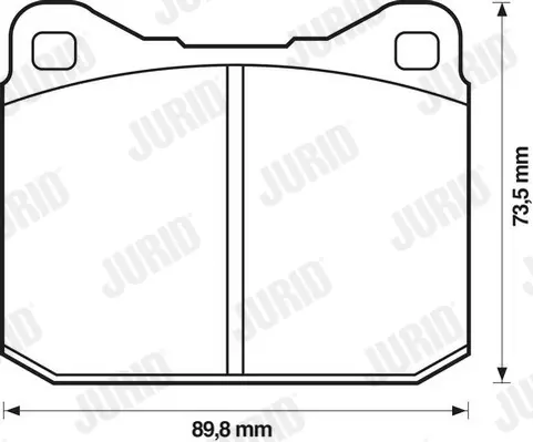 комплект спирачно феродо, дискови спирачки JURID               