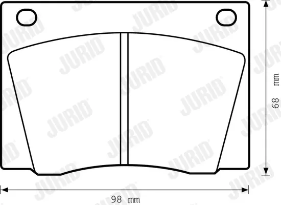 комплект спирачно феродо, дискови спирачки JURID               