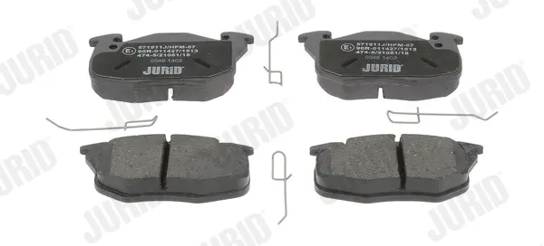 комплект спирачно феродо, дискови спирачки JURID               