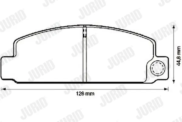 комплект спирачно феродо, дискови спирачки JURID               