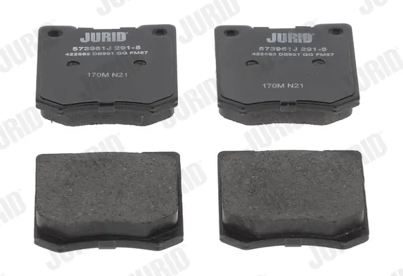 комплект спирачно феродо, дискови спирачки JURID               