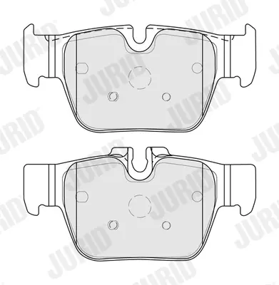 комплект спирачно феродо, дискови спирачки JURID               