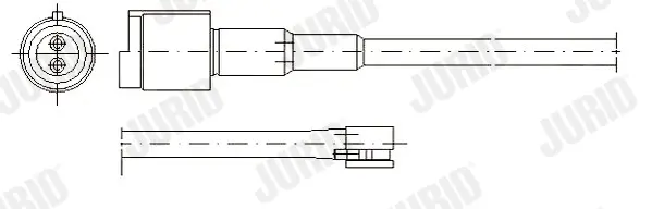 предупредителен контактен сензор, износване на накладките JURID               