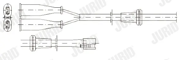предупредителен контактен сензор, износване на накладките JURID               