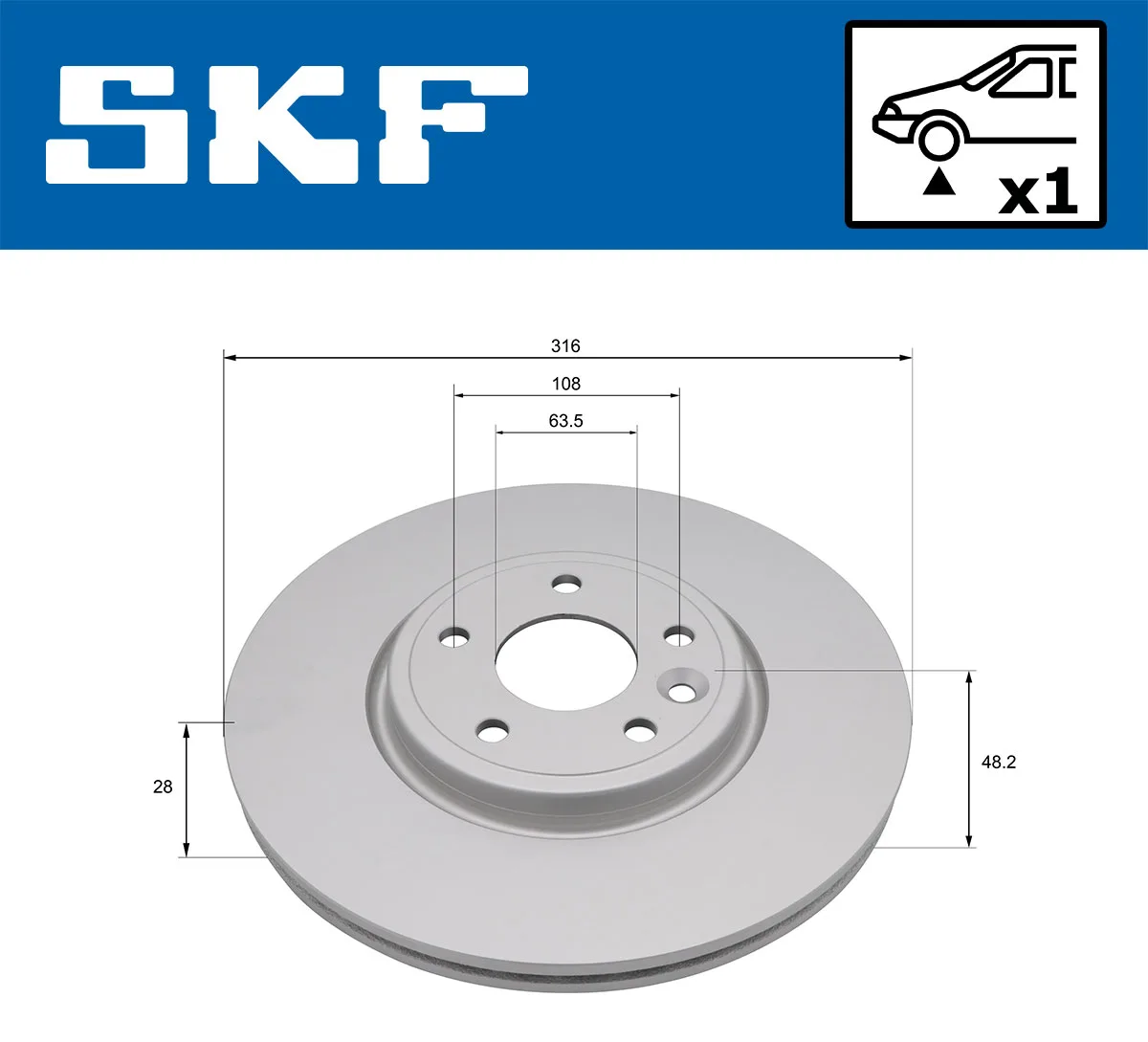 Спирачен диск SKF