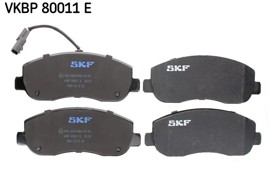 комплект спирачно феродо, дискови спирачки SKF                 