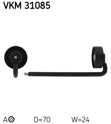 обтящна ролка, пистов ремък SKF                 