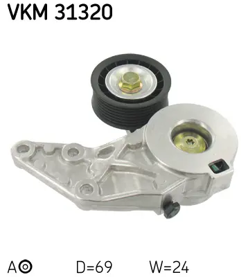 обтящна ролка, пистов ремък SKF                 