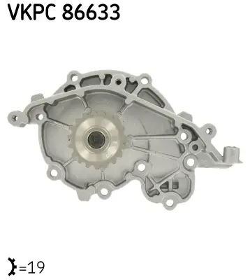 водна помпа, охлаждане на двигателя SKF                 