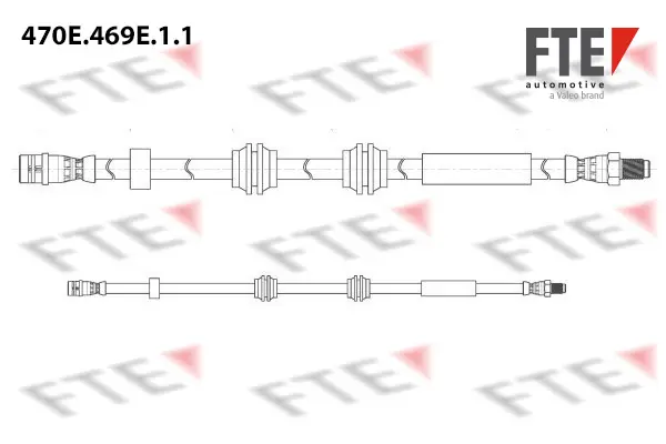 Спирачни маркучи за MERCEDES-BENZ C-CLASS T-Model (S205) C 250 BlueTEC (205.208) 470E.469E.1.1 FTE                 