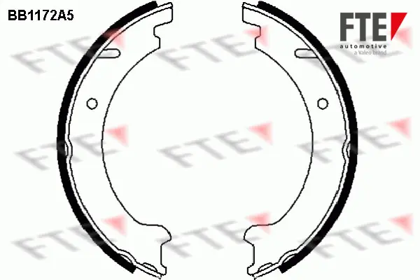 комплект спирачна челюст, ръчна спирачка FTE                 