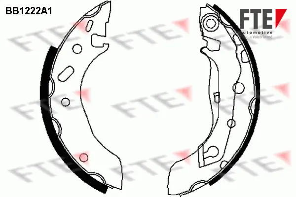Комплект спирачна челюст FTE
