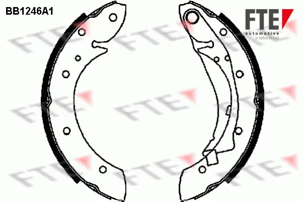 комплект спирачна челюст FTE                 