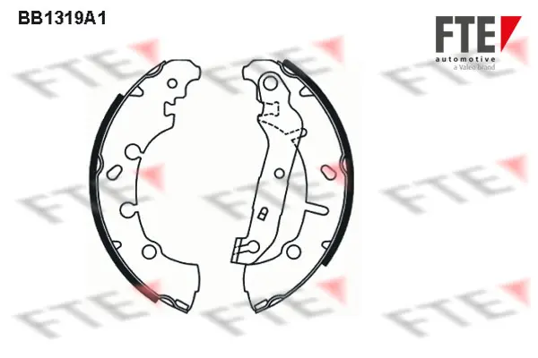 комплект спирачна челюст FTE                 