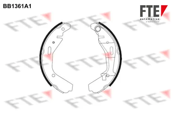 Комплект спирачна челюст FTE