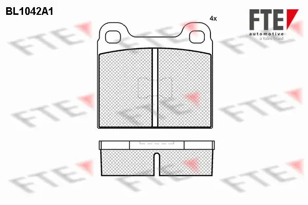 комплект спирачно феродо, дискови спирачки FTE                 