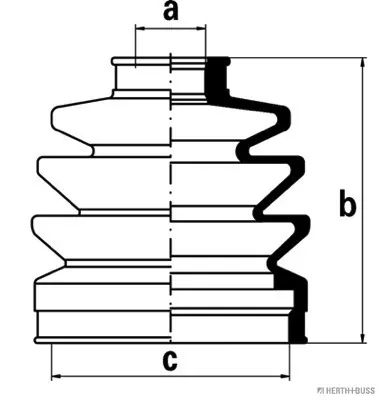 комплект маншон, полуоска HERTH+BUSS JAKOPARTS