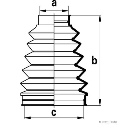 комплект маншон, полуоска HERTH+BUSS JAKOPARTS