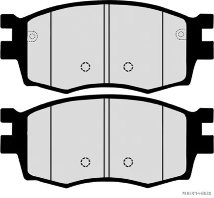 комплект спирачно феродо, дискови спирачки HERTH+BUSS JAKOPARTS