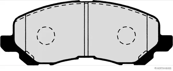 комплект спирачно феродо, дискови спирачки HERTH+BUSS JAKOPARTS