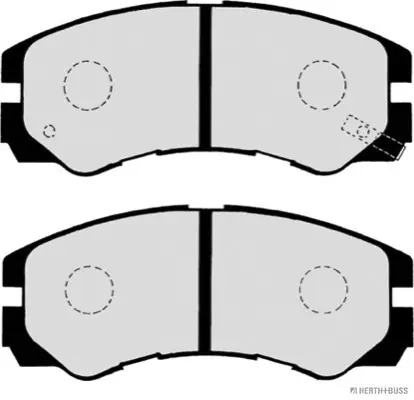 комплект спирачно феродо, дискови спирачки HERTH+BUSS JAKOPARTS