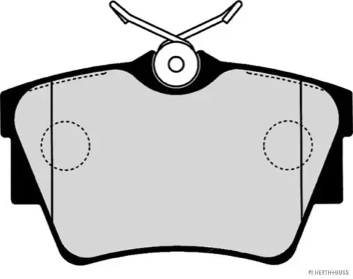 комплект спирачно феродо, дискови спирачки HERTH+BUSS JAKOPARTS